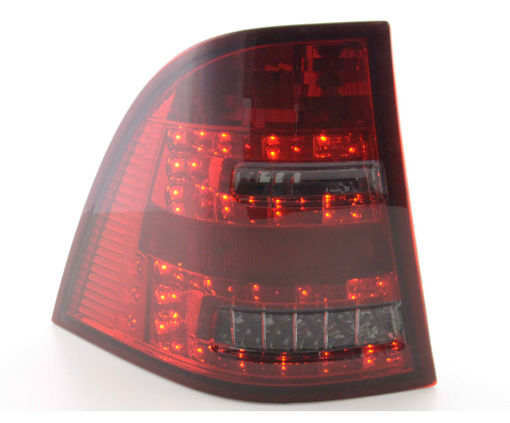 FK Paar LED-Rückleuchten Mercedes M-Klasse W163 98-05 rot / schwarz Plug &amp; Play