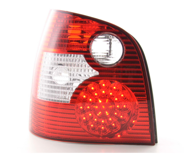 FK Paar LED DRL Rückleuchten VW Polo 9N 01-05 rot / klar