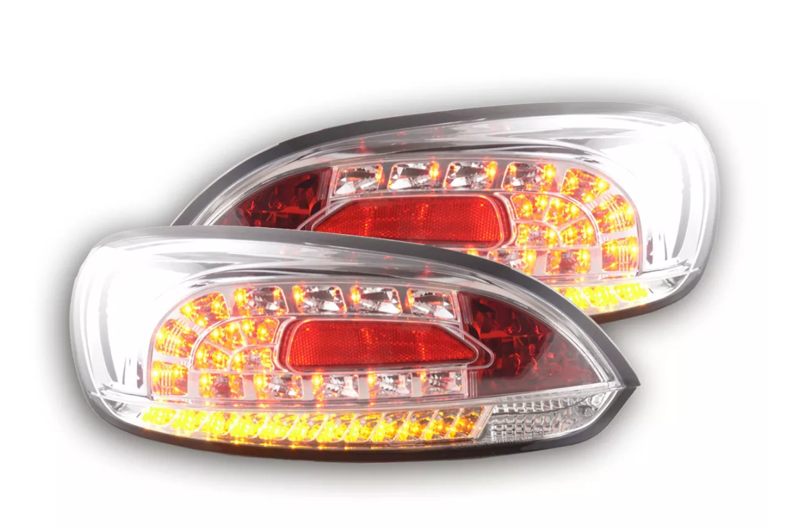 FK Pair LED REAR LIGHTS Lightbar DRL VW Scirocco 3 MK3 13 08+ Chrome LHDAuto &amp; Motorrad: Teile, Auto-Ersatz- &amp; -Reparaturteile, Lichter &amp; Leuchten!