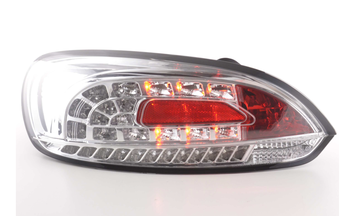 FK Pair LED REAR LIGHTS Lightbar DRL VW Scirocco 3 MK3 13 08+ Chrome LHD