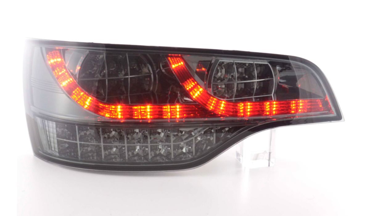 Set FK Audi Q7 4L 06+ black LED Lightbar DRL REAR TAIL BACK LIGHTS LHD