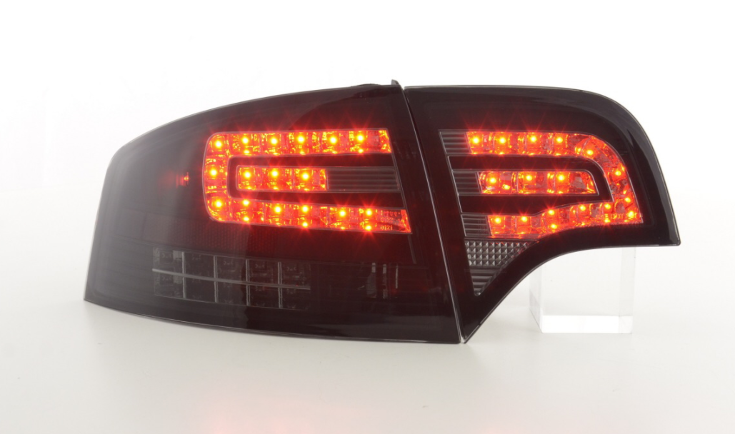 FK Pair Set Rear LED Lightbar DRL lights Audi A4 B7 8E OBC 04-08 Black S4 LHD