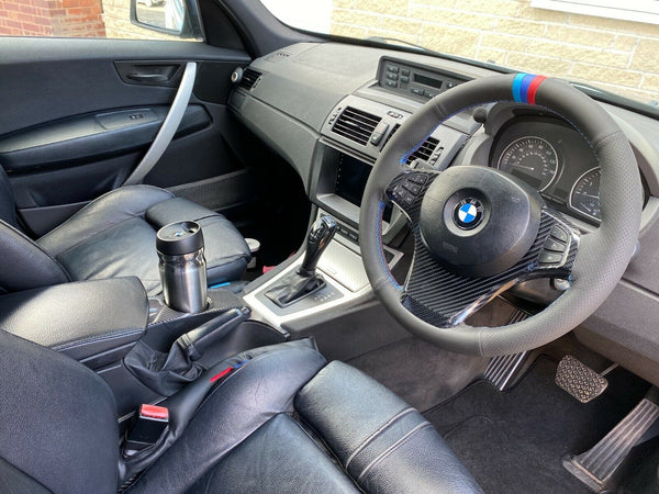BMW X3 E83 X5 E53 04+ Leder M Sportlenkrad Neu Leder Naht Carbon