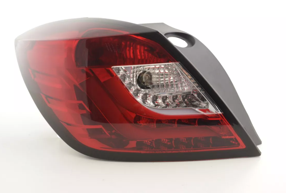 FK Paar LED-Lichtleiste DRL Rückleuchten Opel Vauxhall Astra H GTC 04-08 rot klar