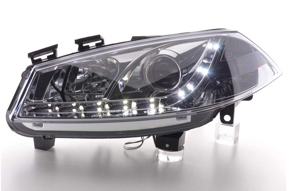 FK LED DRL Angel Eye Projektorscheinwerfer Ford Fiesta JH1 JD3 MK6 03-07 schwarz 