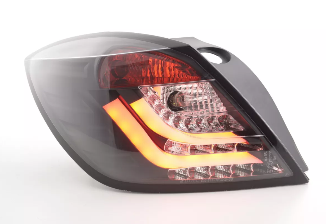 FK Paar LED-Lichtleiste DRL Rückleuchten Opel Vauxhall Astra H GTC 04-08 schwarzer Rauch