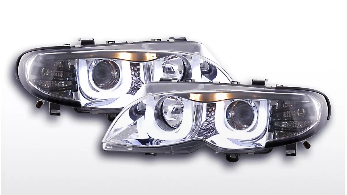 FK LED DRL Projector headlights BMW 3-Series E46 Saloon Touring 02-05 LHD M3