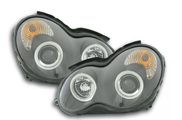 FK Set Mercedes C-Class Mercedes C-Class W203 00-07 black HEADLIGHTS