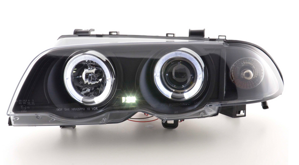 FK LED DRL Angel Eye Projektorscheinwerfer BMW 3er Limousine E46 98-01 M3 LHD 