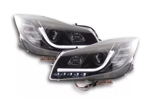 FK Opel Insignia 08–13 LED DRL Devil Eye Projektorscheinwerfer Plug &amp; Play LHD