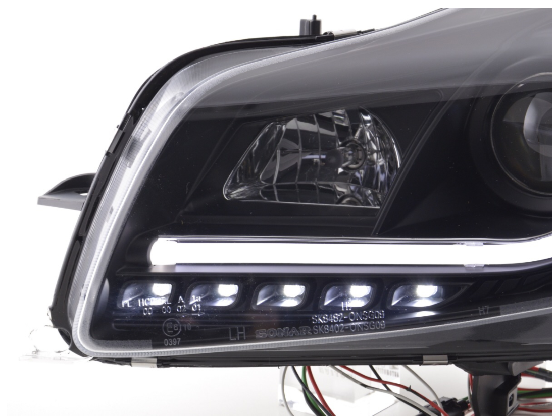 FK Opel Insignia 08–13 LED DRL Devil Eye Projektorscheinwerfer Plug &amp; Play LHD