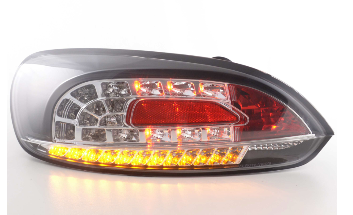 FK Pair LED REAR LIGHTS Lightbar DRL VW Scirocco 3 MK3 13 08- black