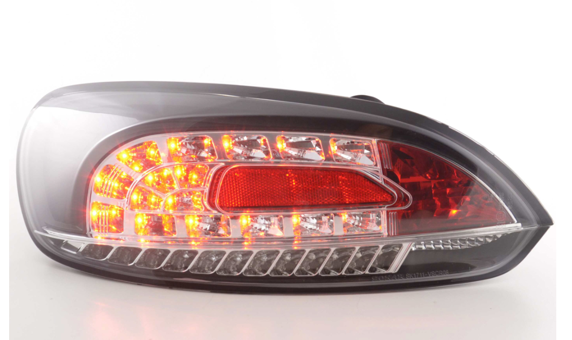 FK Pair LED REAR LIGHTS Lightbar DRL VW Scirocco 3 MK3 13 08- black