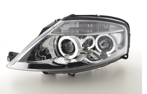 FK Paar LED DRL Halo Projektorscheinwerfer Citroen C3 02–08 Chrom LHD 