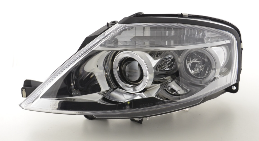 FK Paar LED DRL Halo Projektorscheinwerfer Citroen C3 02–08 Chrom LHD 