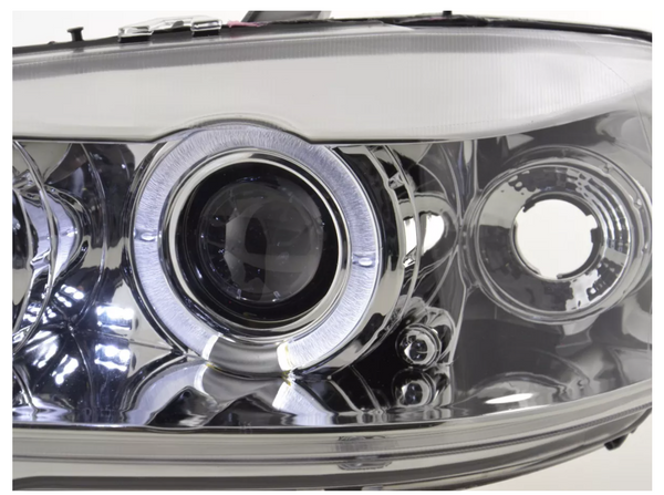 FK Set LHD Opel Astra G 98-03 LED DRL Opel Astra G 98-03 chrome Angel Halo Eye