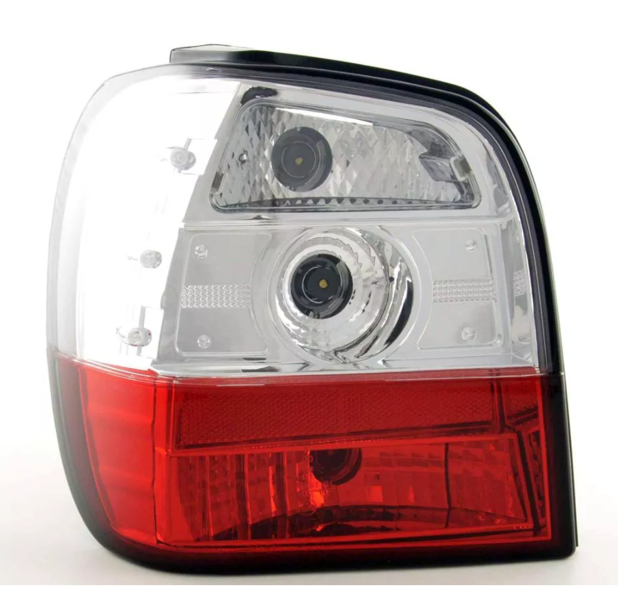 FK Pair REAR LIGHTS VW Polo type 6N 95-98, red / clear