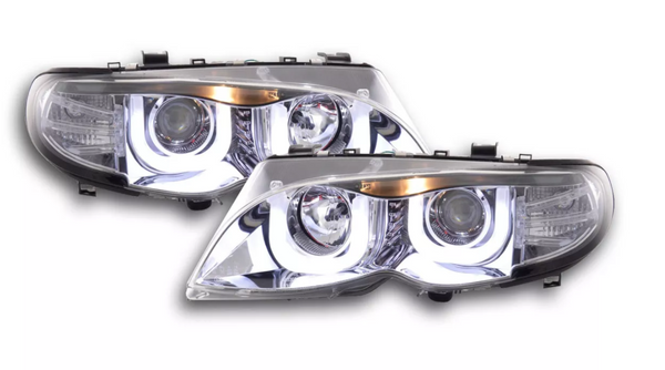 FK LED DRL Projector headlights BMW 3-Series E46 Saloon Touring 02-05 LHD M3