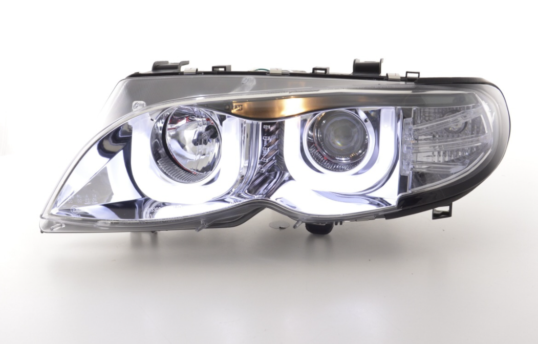 FK LED DRL Projektorscheinwerfer BMW 3er E46 Limousine Touring 02-05 LHD M3