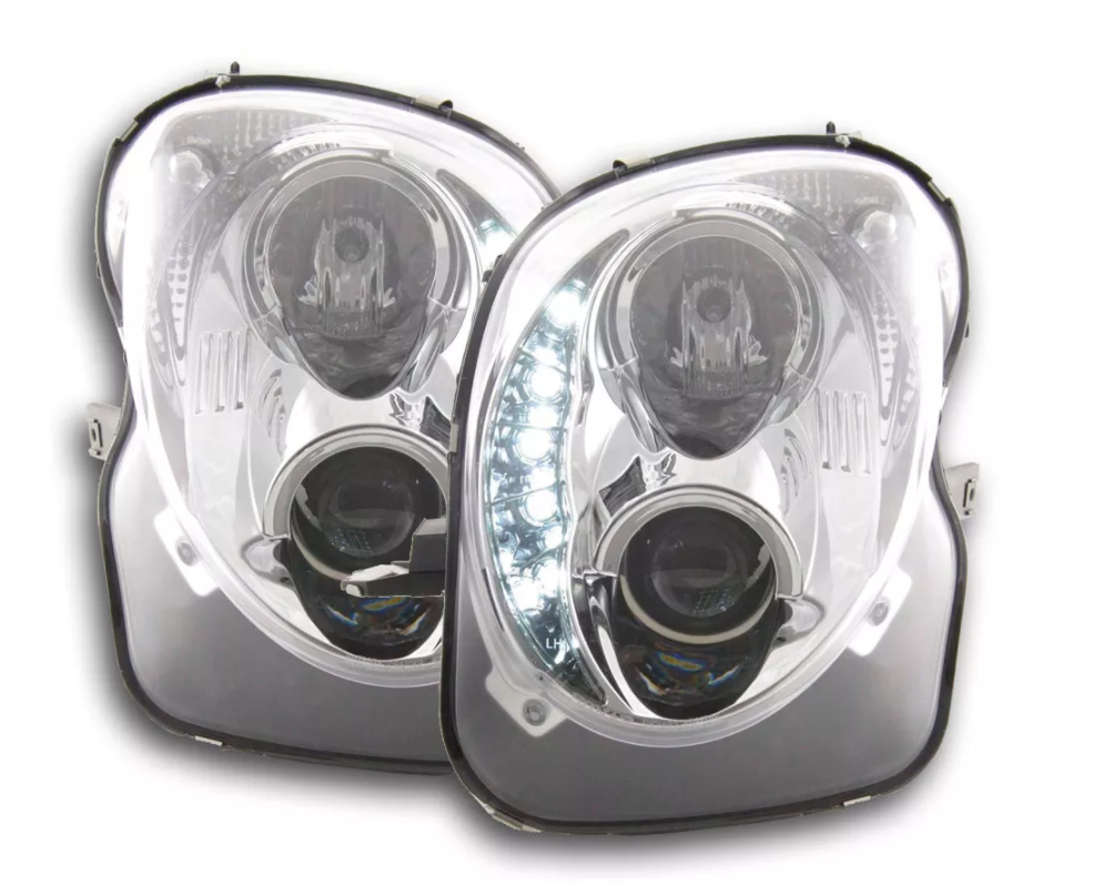 FK Set LED DRL Headlights Halo Projector Alfa Romeo Mito 08+ chrome LHD