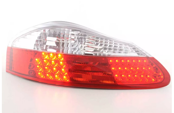 FK Pair LED Rear Lights Porsche Boxster 986 1996-2004 clear / red LHD