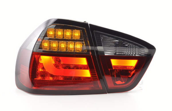 FK Paar LED-RÜCKLEUCHTEN BMW E90 E91 3ER 05-08 schwarz / rot LHD 320 330 335