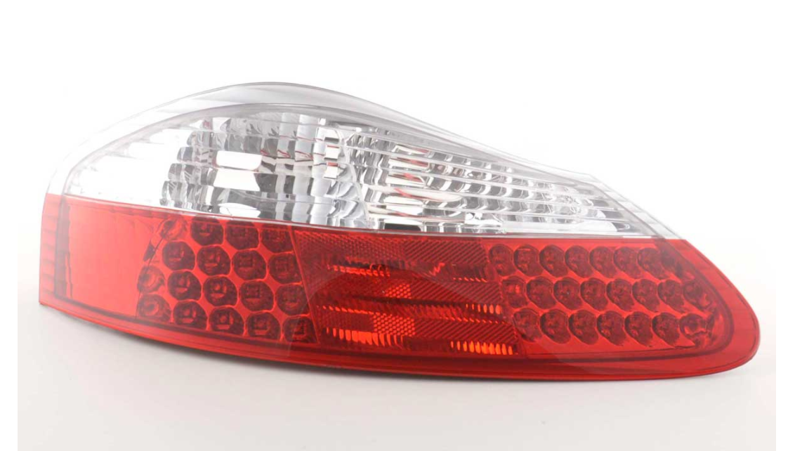 FK Pair LED Rear Lights Porsche Boxster 986 1996-2004 clear / red LHD