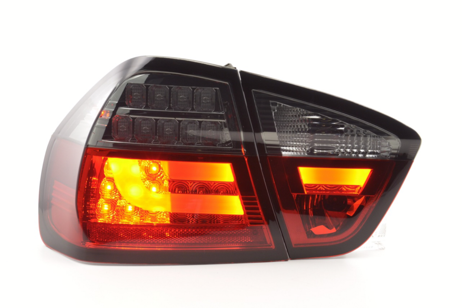 FK Pair LED REAR LIGHTS BMW E90 E91 3 SERIES 05-08 black / red LHD 320 330 335