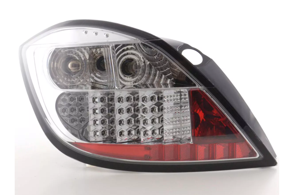 FK Pair Set Rear LED lights Opel Vauxhall Astra H 5-door 04- chrome LHD