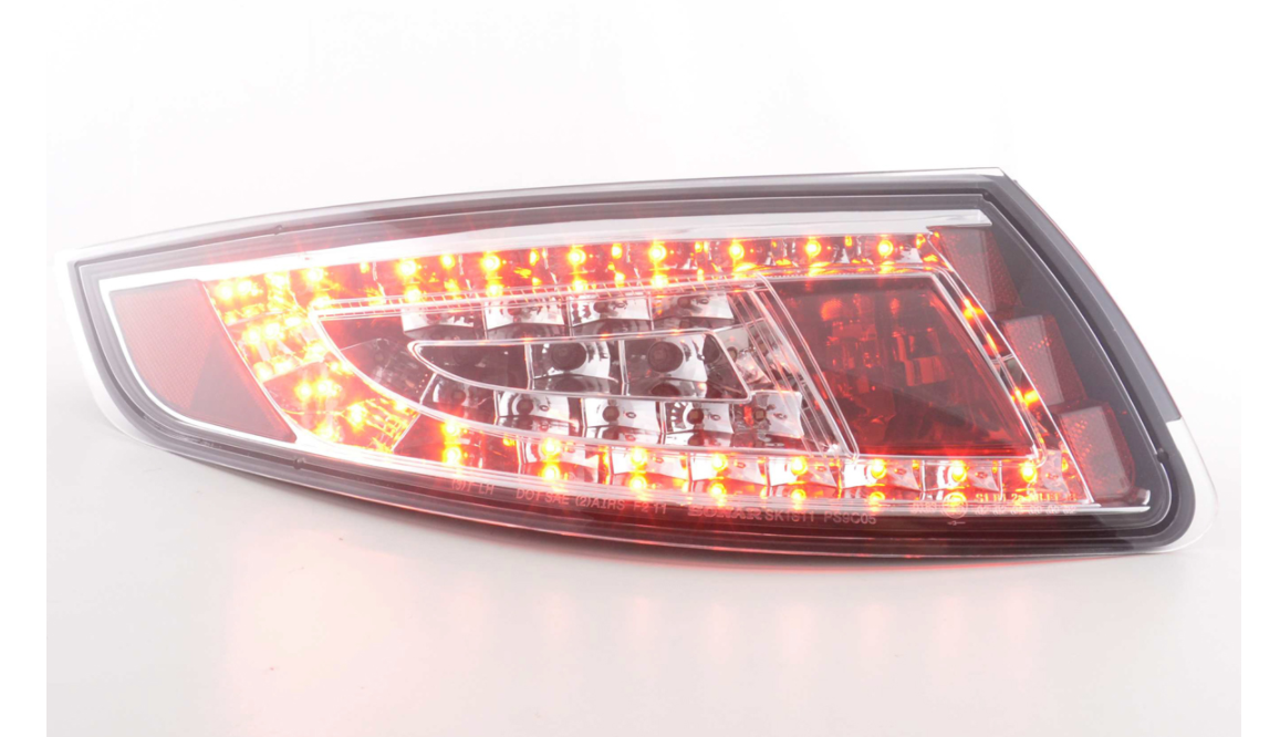 FK Paar LED-Rückleuchten Porsche 911 997 05-09 Lightbar Chromrauch LHD GT3 