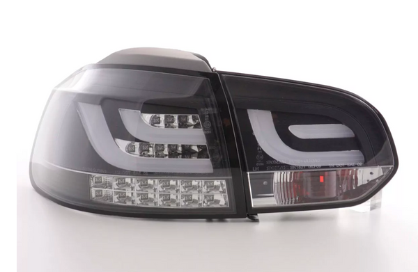 FK Set VW GOLF MK6 6 08-12 1K LED REAR LIGHTS Lightbar LHD Black Smoke GTi GTD