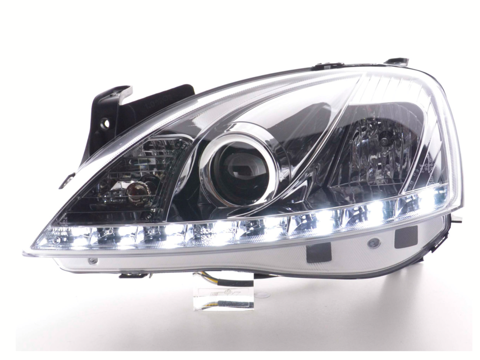 FK Set Opel Corsa C 01-06 LED DRL Devil Eye Projector Headlights Plug & Play LHD