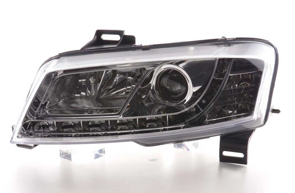 FK LED DRL Devil Angel Eyes Projector Headlights Fiat Stilo 3dr 01-07 chrome