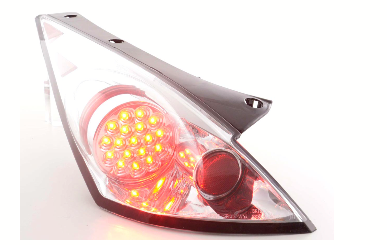 FK Paar LED-Rückleuchten Nissan 350Z Z33 03-09 Chrom LHD