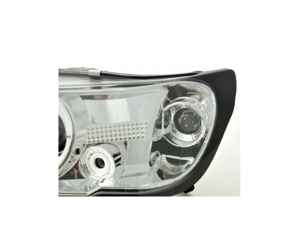 FK LED DRL Angel Eye Projector headlights Peugeot 306 93-96 chrome LHD