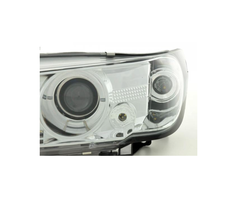 FK LED DRL Angel Eye Projector headlights Peugeot 306 93-96 chrome LHD