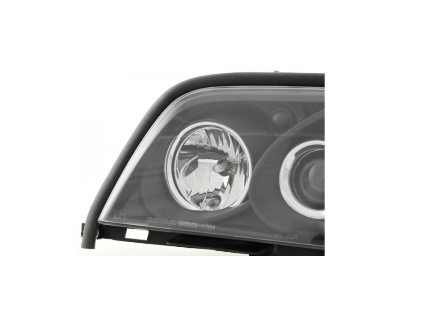 FK Set LED DRL Projektor Scheinwerfer Set Mercedes C-Klasse W202 93-00 SCHWARZ AMG