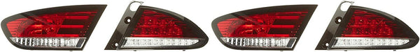 FK Automotive Paar-Set LED-Rückleuchten Seat Leon 1P 09- rot / klar