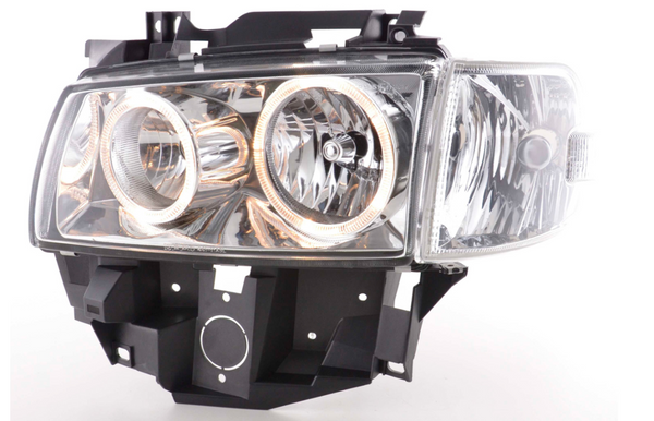 FK Paar LED DRL Projektor Angel Eyes Scheinwerfer VW Bus Van Camper T4 97-02