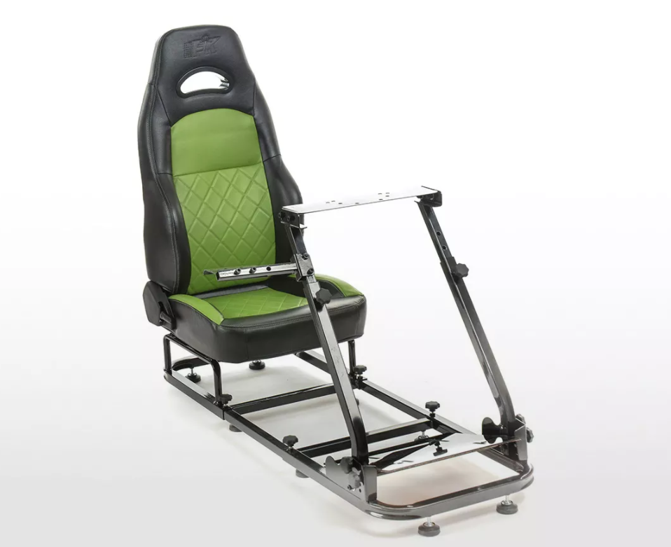 Sim Chair Racing Seat Driving Game Xbox Playstation PC Steering Wheel Pedal GREE