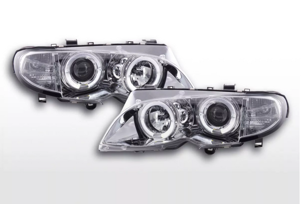 FK LED DRL Halo Projector headlights BMW 3-series E46 Saloon Touring 02-05 M3