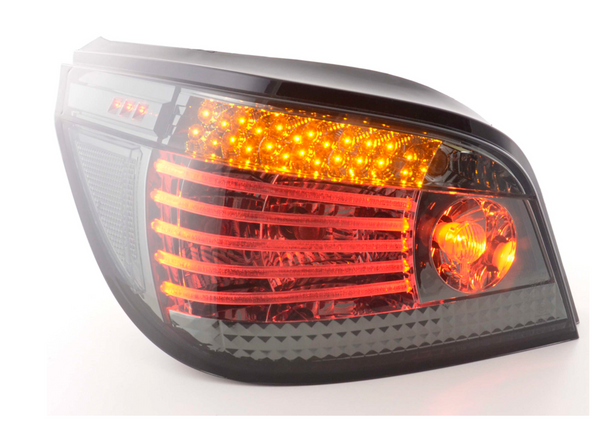 FK Pair LED Rear Lights BMW 5 series saloon E60 E61 03+ Black M5 LHD