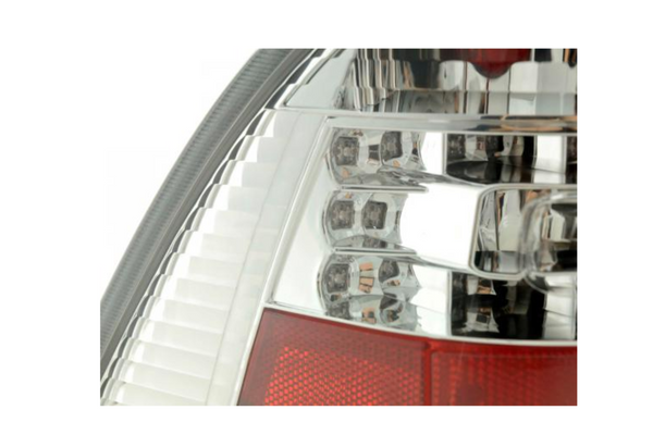 FK Paar RAUCHE LED-RÜCKLEUCHTEN Mercedes M-Klasse Typ W163 98-05 Chrom LHD