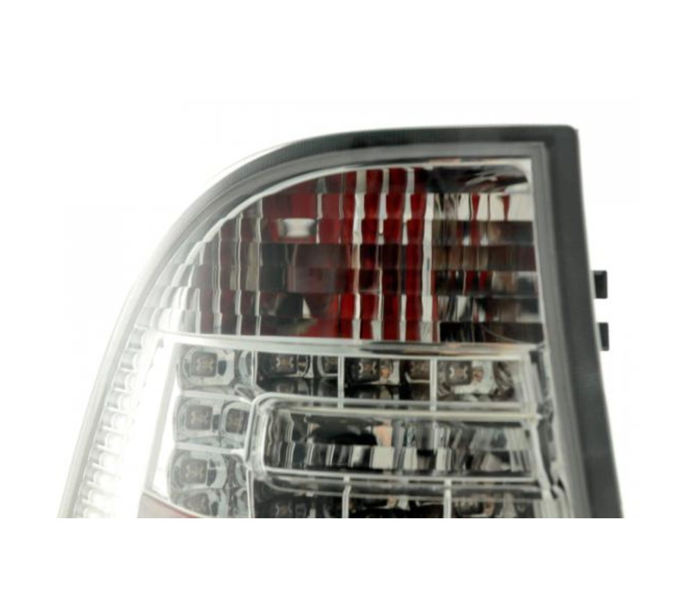 FK Paar RAUCHE LED-RÜCKLEUCHTEN Mercedes M-Klasse Typ W163 98-05 Chrom LHD