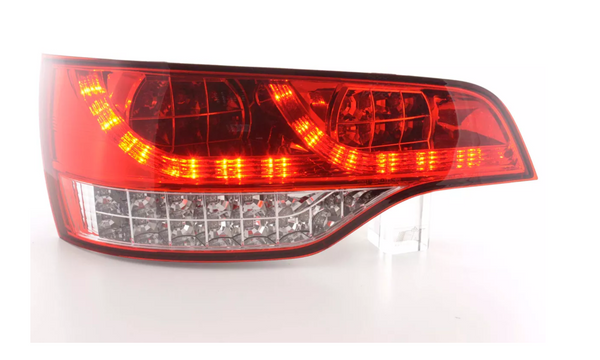 Set FK Audi Q7 4L 06- clear / red LED Light Bar REAR LIGHTS TAIL BACK  LHD