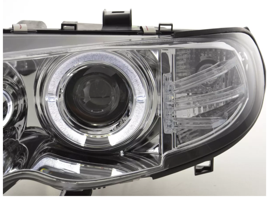 FK LED DRL Angel Eye Projektorscheinwerfer BMW 3er E46 Limousine Touring 02-05 