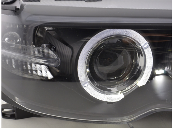 FK LED DRL Angel Eye Projektorscheinwerfer BMW 3er E46 Coupe Cabrio 03+ LHD 