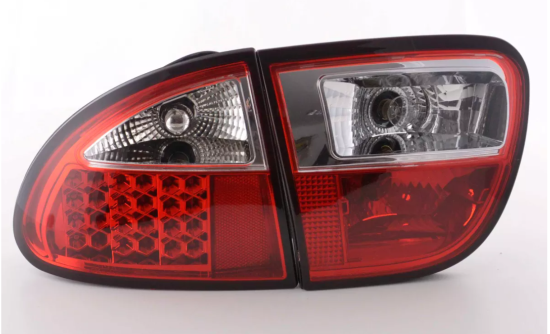 FK Set Seat Leon 1M 99-05 LED Lightbar DRL Rear Lights Tail Lamps RED LHD