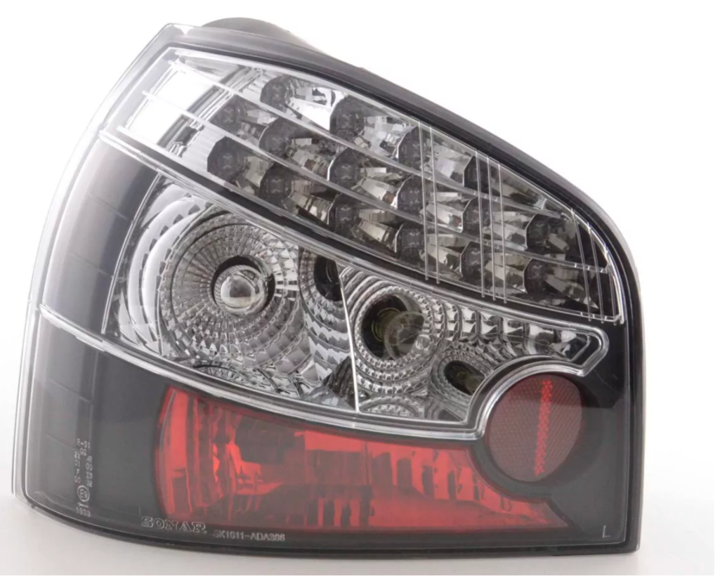 FK Paar LED-Rückleuchten-Set Rückleuchten Audi A3 8L 96-02 schwarz TDI &amp; S3 LHD 