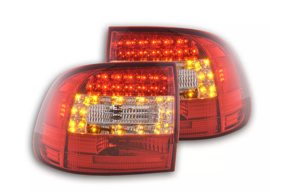 FK Pair LED DRL REAR LIGHTS Porsche Cayenne 955 02-06 clear red 9PA LHD